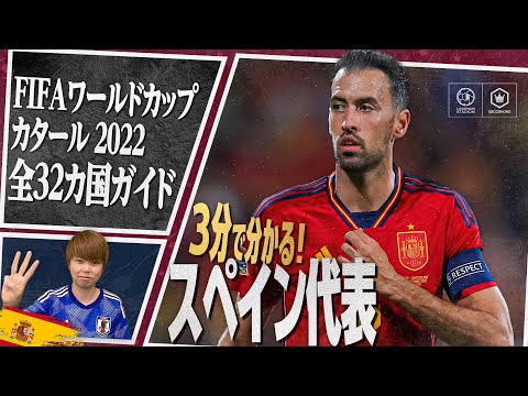 3分で分かる！ スペイン代表🇪🇸【FIFA ワールドカップ カタール 2022 全32カ国ガイド 17／32】